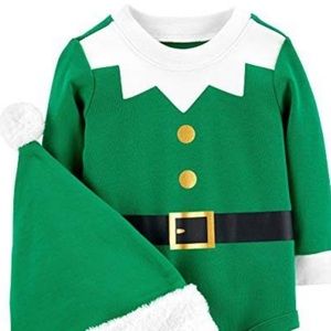 2 piece Elf Bodysuit and Hat Set